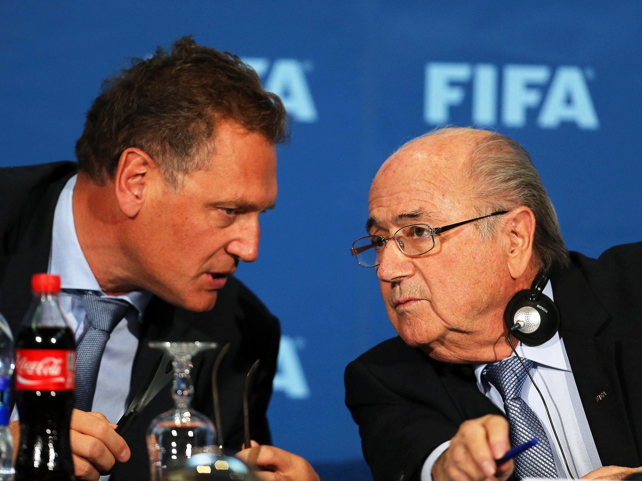 Neither Valcke nor Blatter will attend the tournament