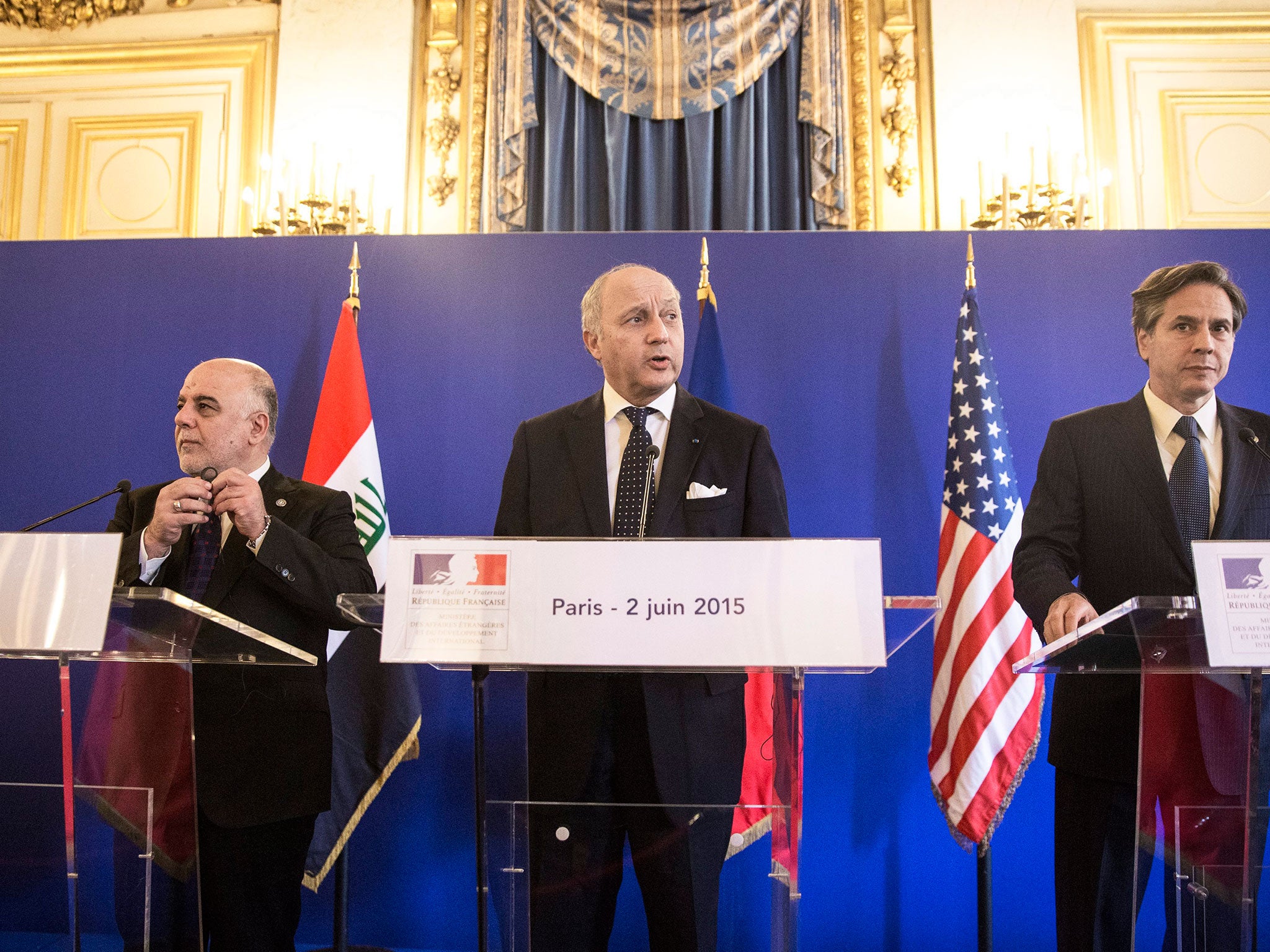 Ministers met in Paris yesterday to discuss plans to fight the jihadist group