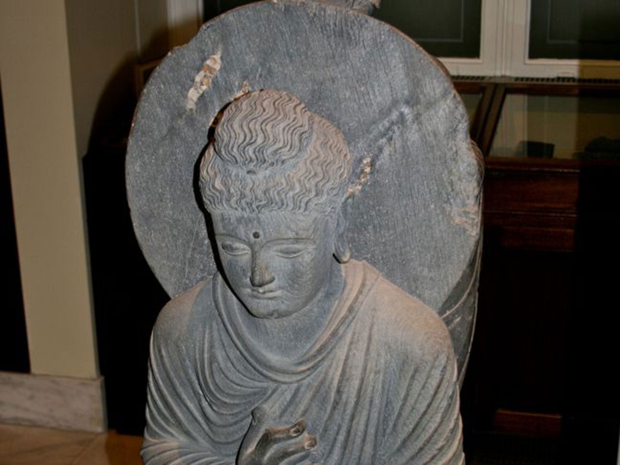 A Gandhara stone Buddha