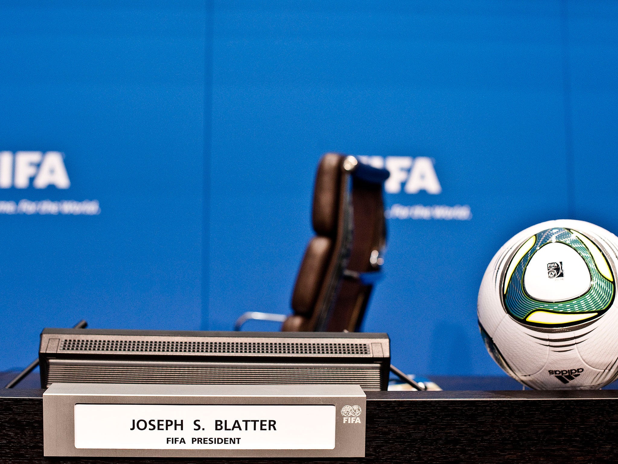 Blatter's empty seat