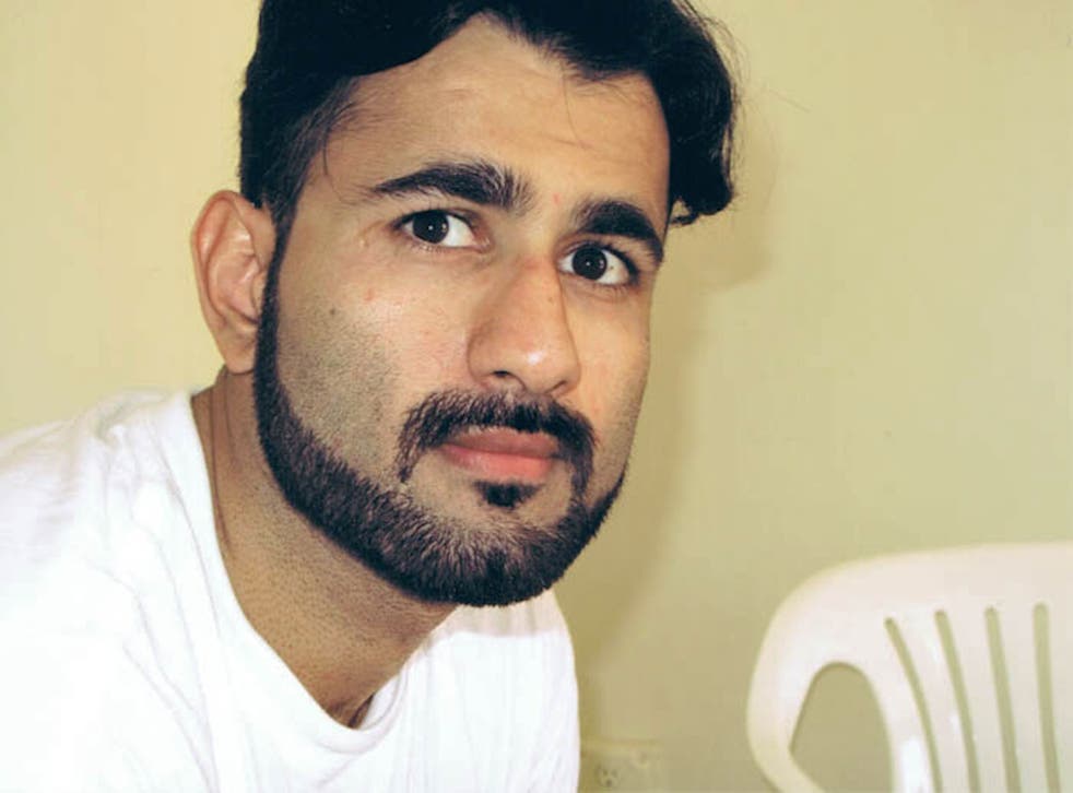 Majid Khan is shown while imprisoned at the US Navy base at Guantanamo Bay in Cuba on September 2009.