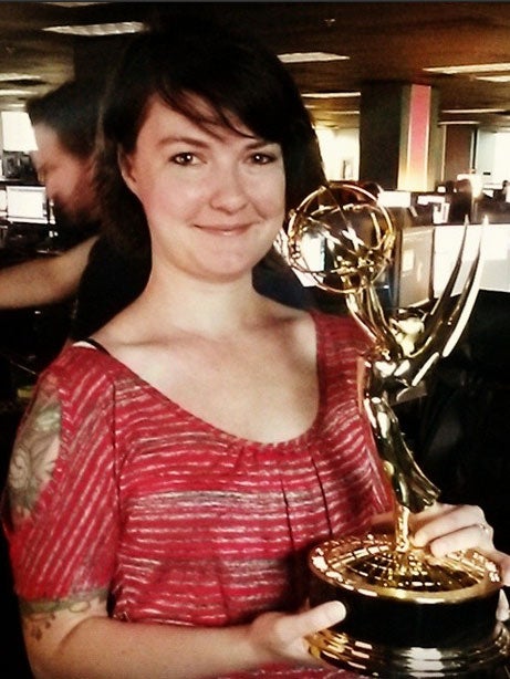 Chappell's photo of her holding an Emmy for Game of Thrones