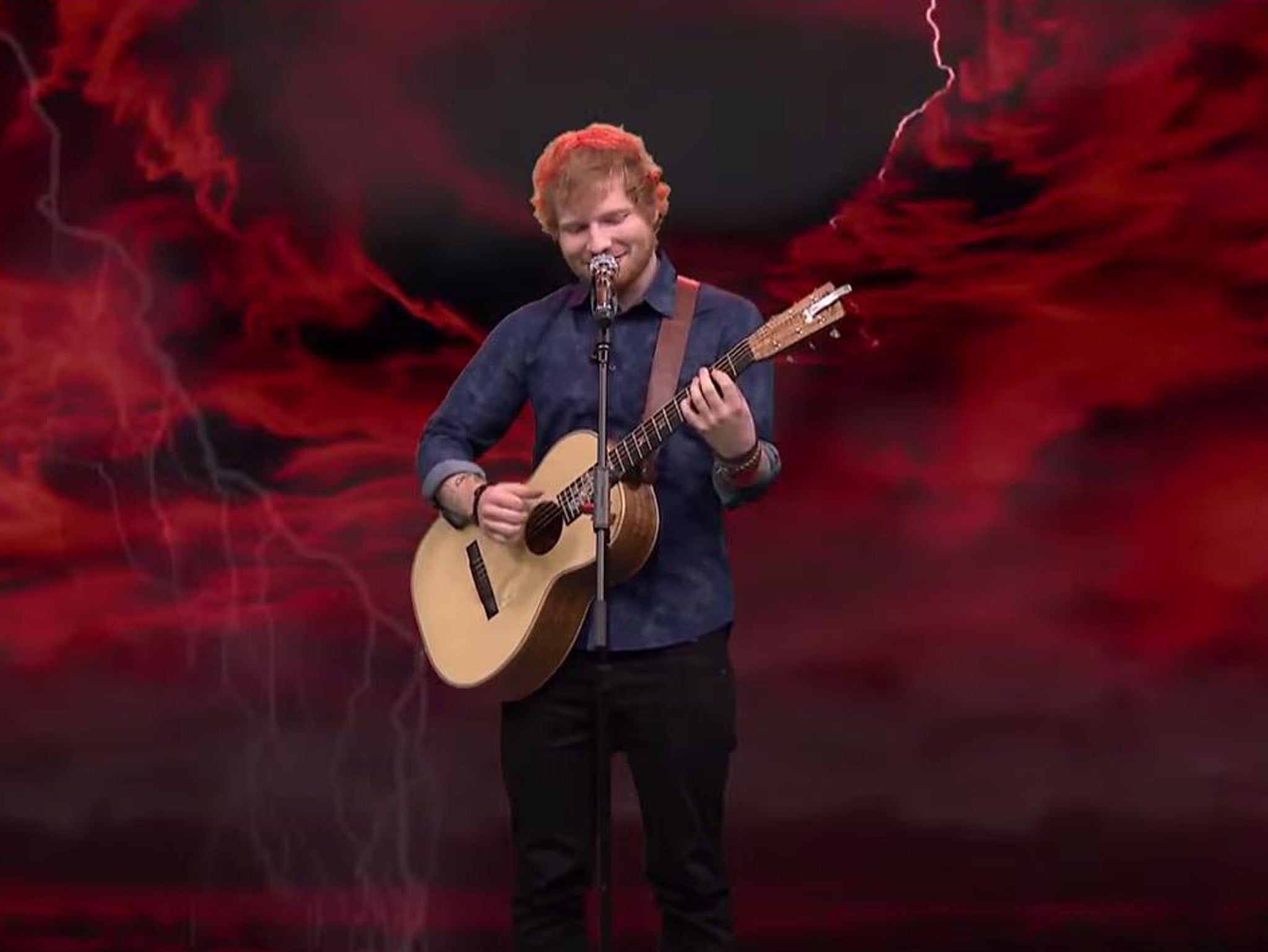 Ed Sheeran covers Iron Maiden and Limp Bizkit on the Jimmy Fallon Show