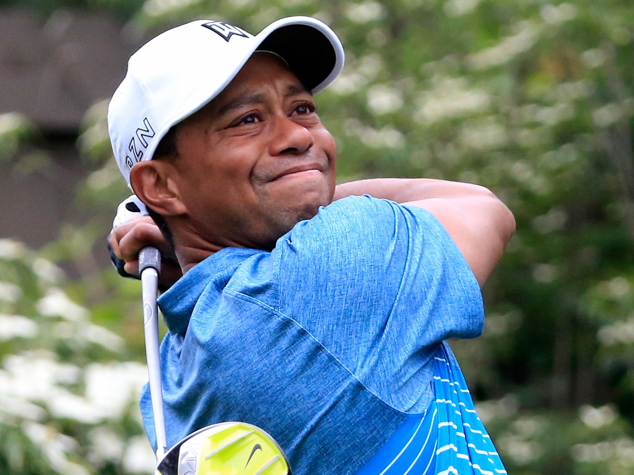 Tiger Woods practises ahead of the Memorial Tournament at Muirfield Village