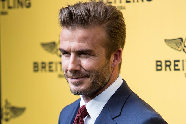 Beckham issued his first statement on the Fifa scandal (pictured 3 June in Madrid, Spain)