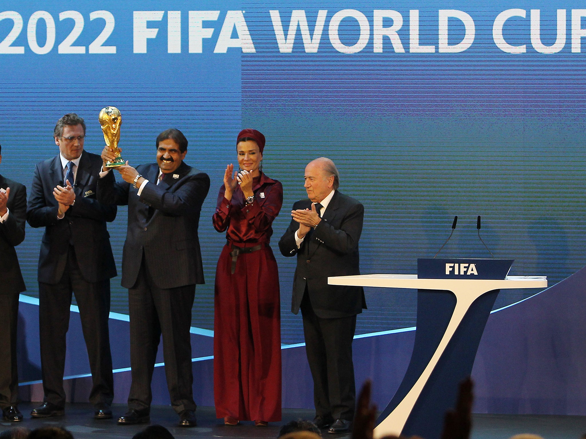 Qatar won the right to host the 2022 World Cup in 2010