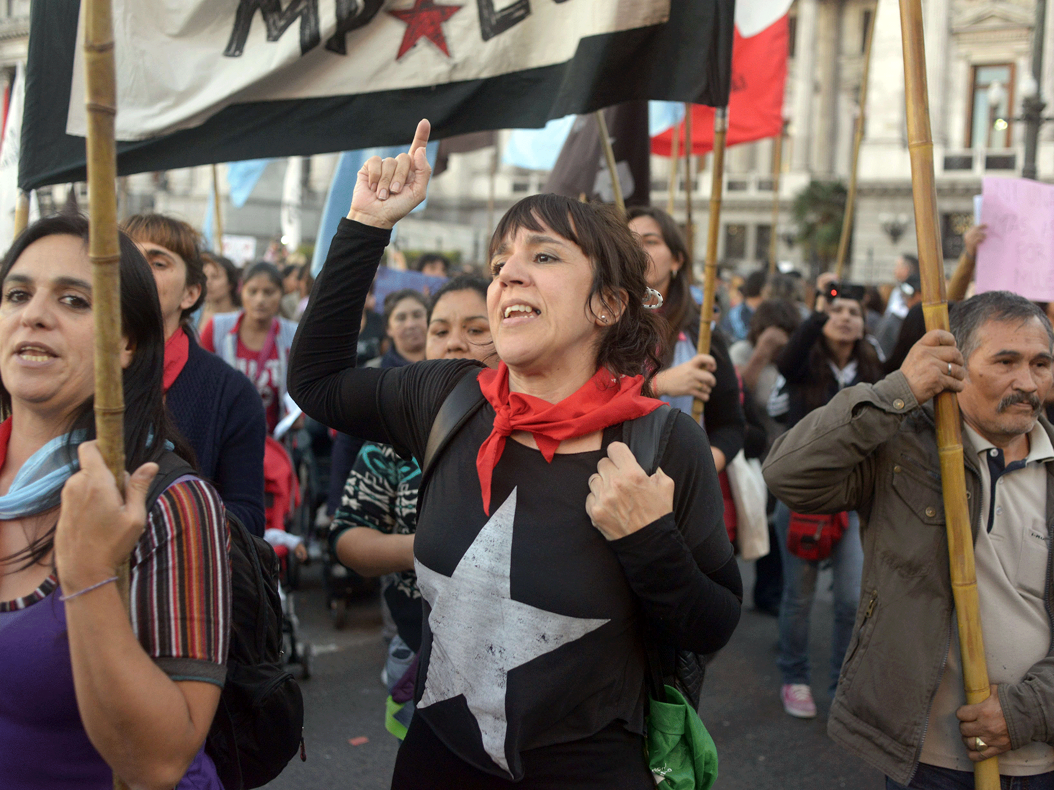 Argentina protests Thousands takes part in mass demonstrations to