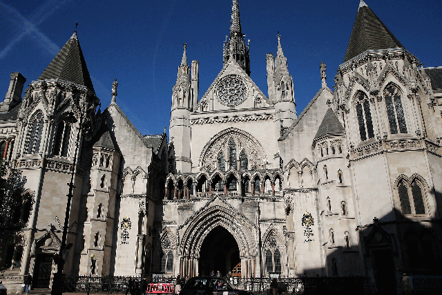 A general view of The Royal Courts of Justice on October 30, 2013 in London, England