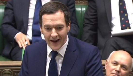 George Osborne announced the further cuts in the Queen's Speech debate