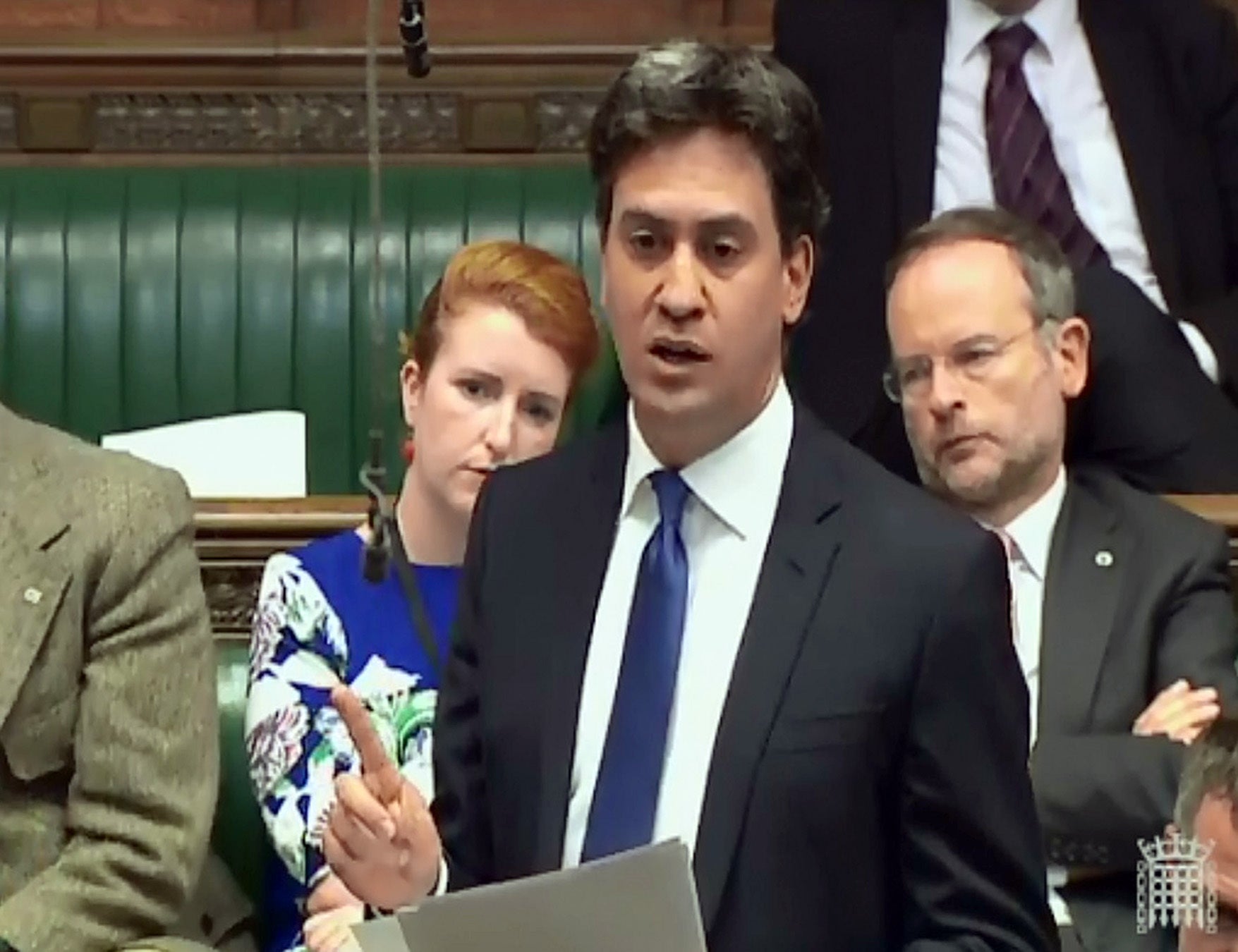 Ed Miliband makes his first speech in the House of Commons since he lost the election