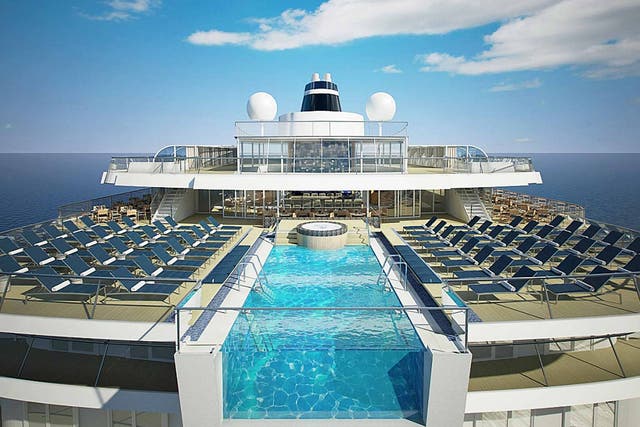 Hit the deck: take a dip in the infinity pool on 'Viking Star'