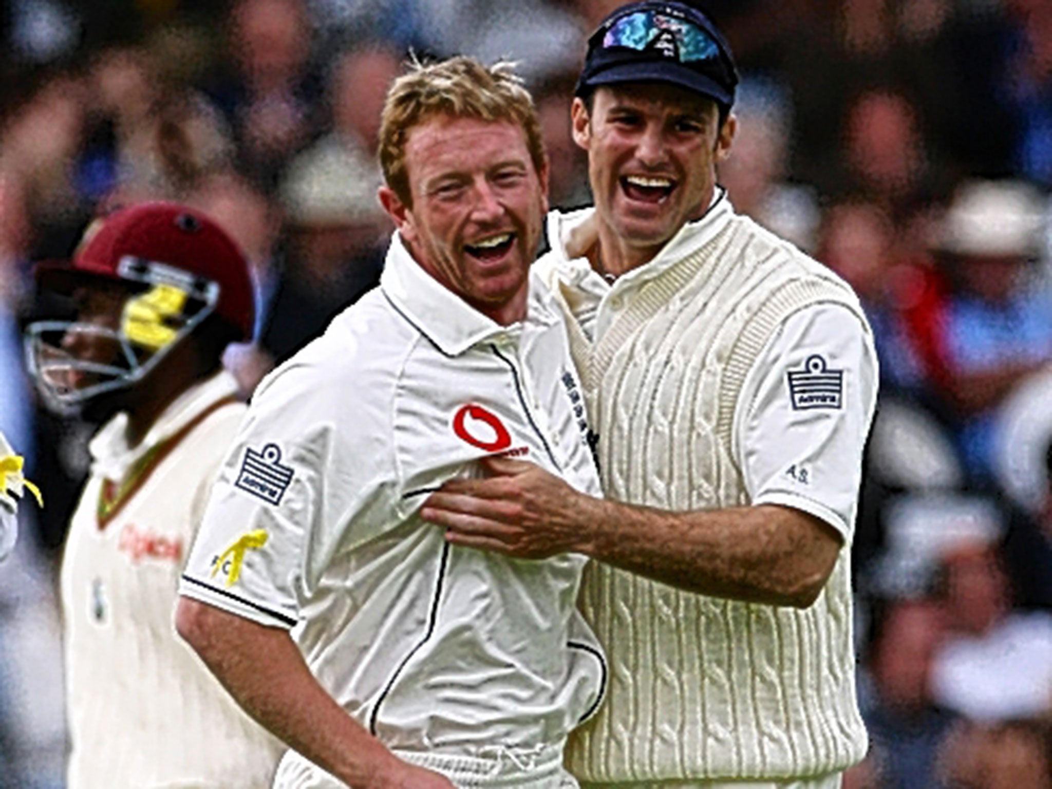 Paul Collingwood and Andrew Strauss during their England days