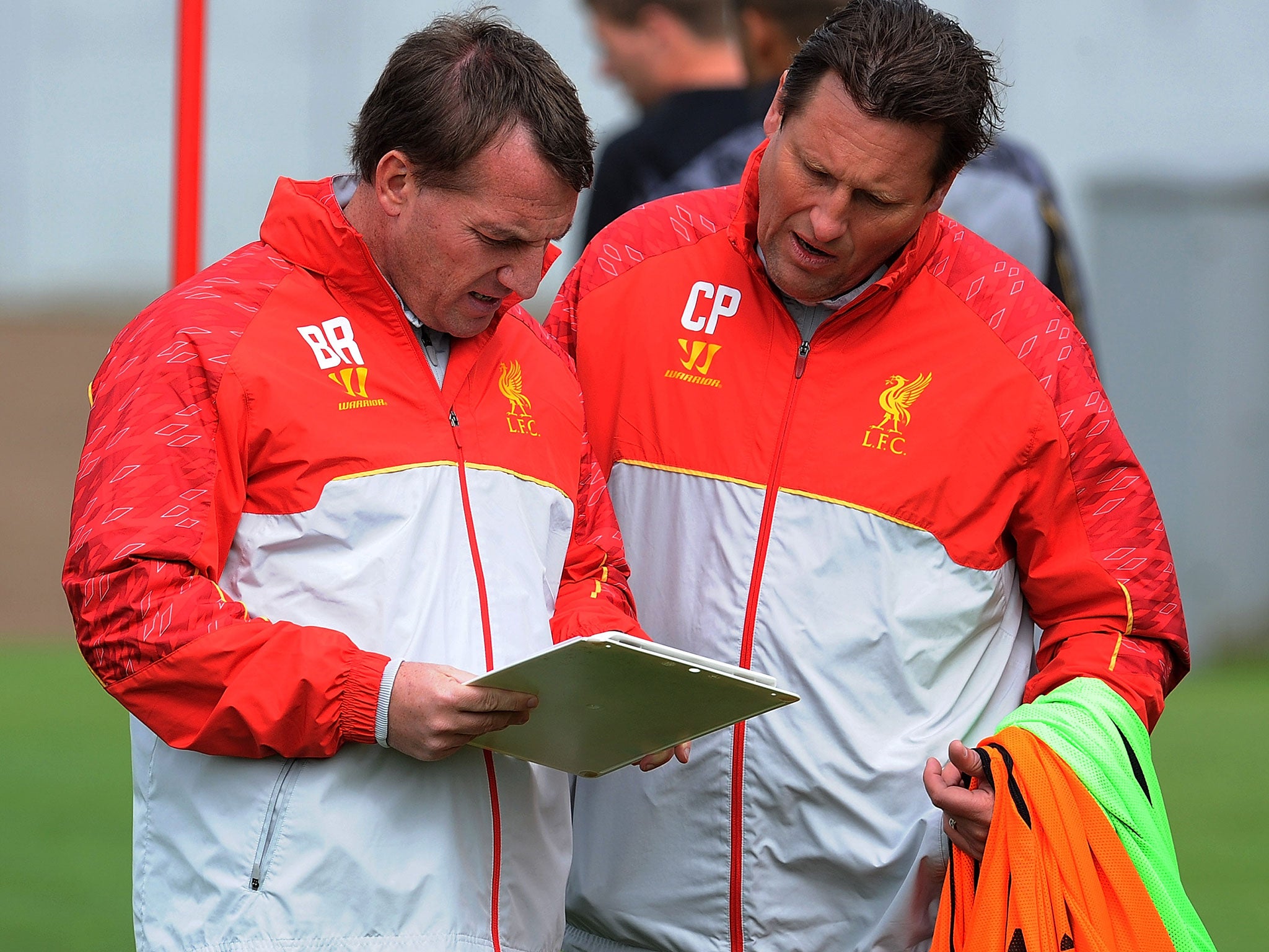 Brendan Rodgers (left) with Colin Pascoe