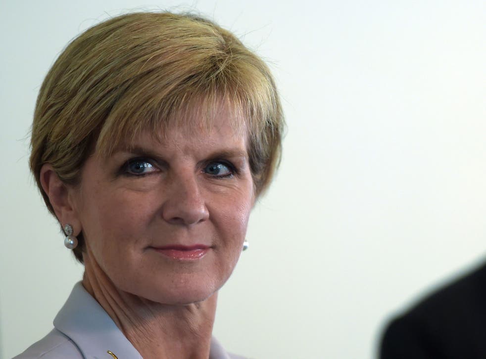 Julie Bishop, Australia's Minister for Foreign Affairs