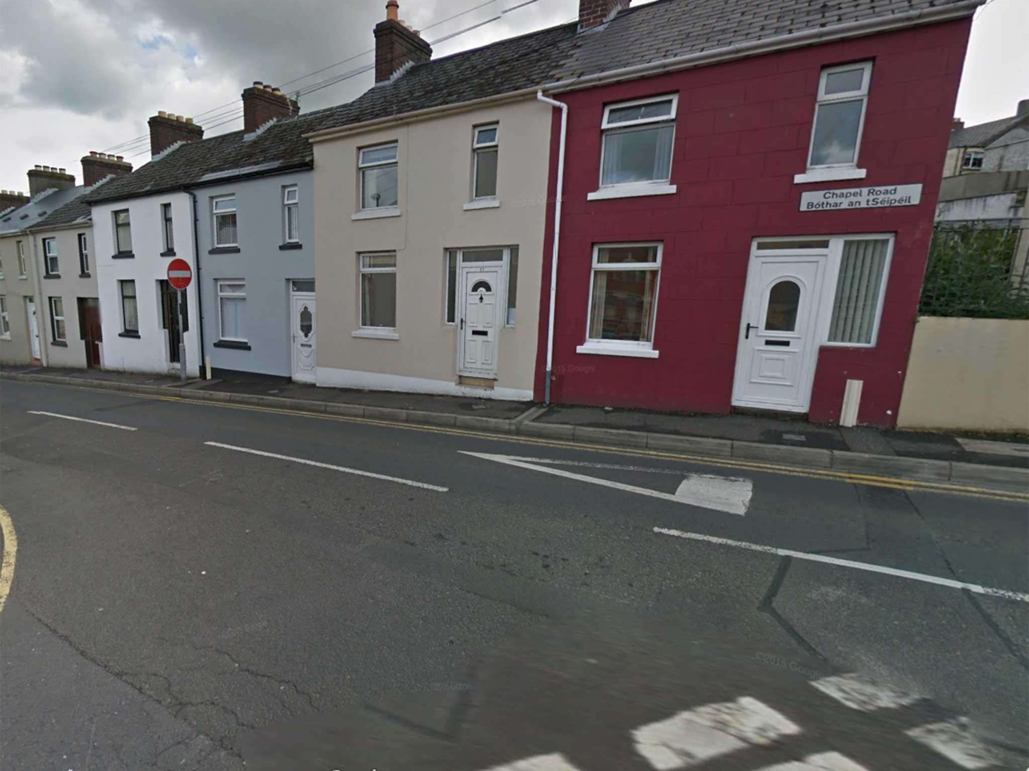 The Londonderry Road where the attack took place