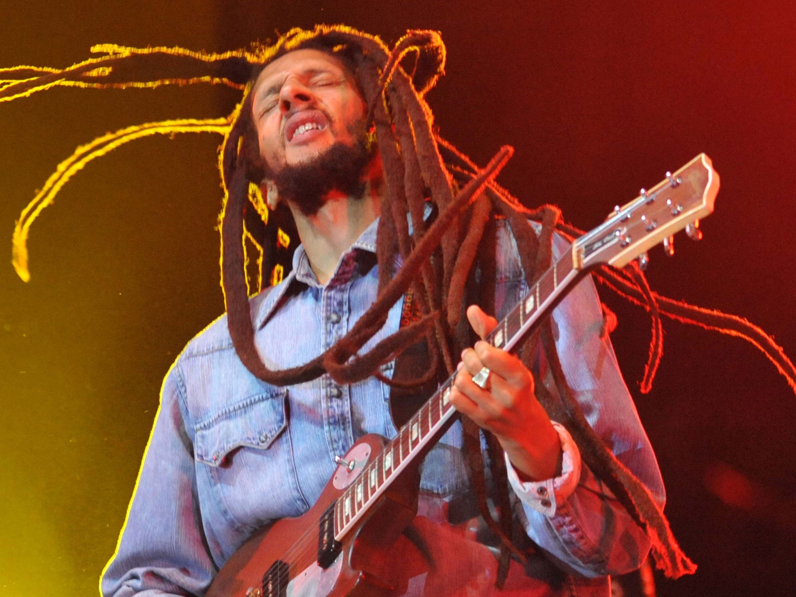Julian Marley performs in concert in Rabat, Morocco