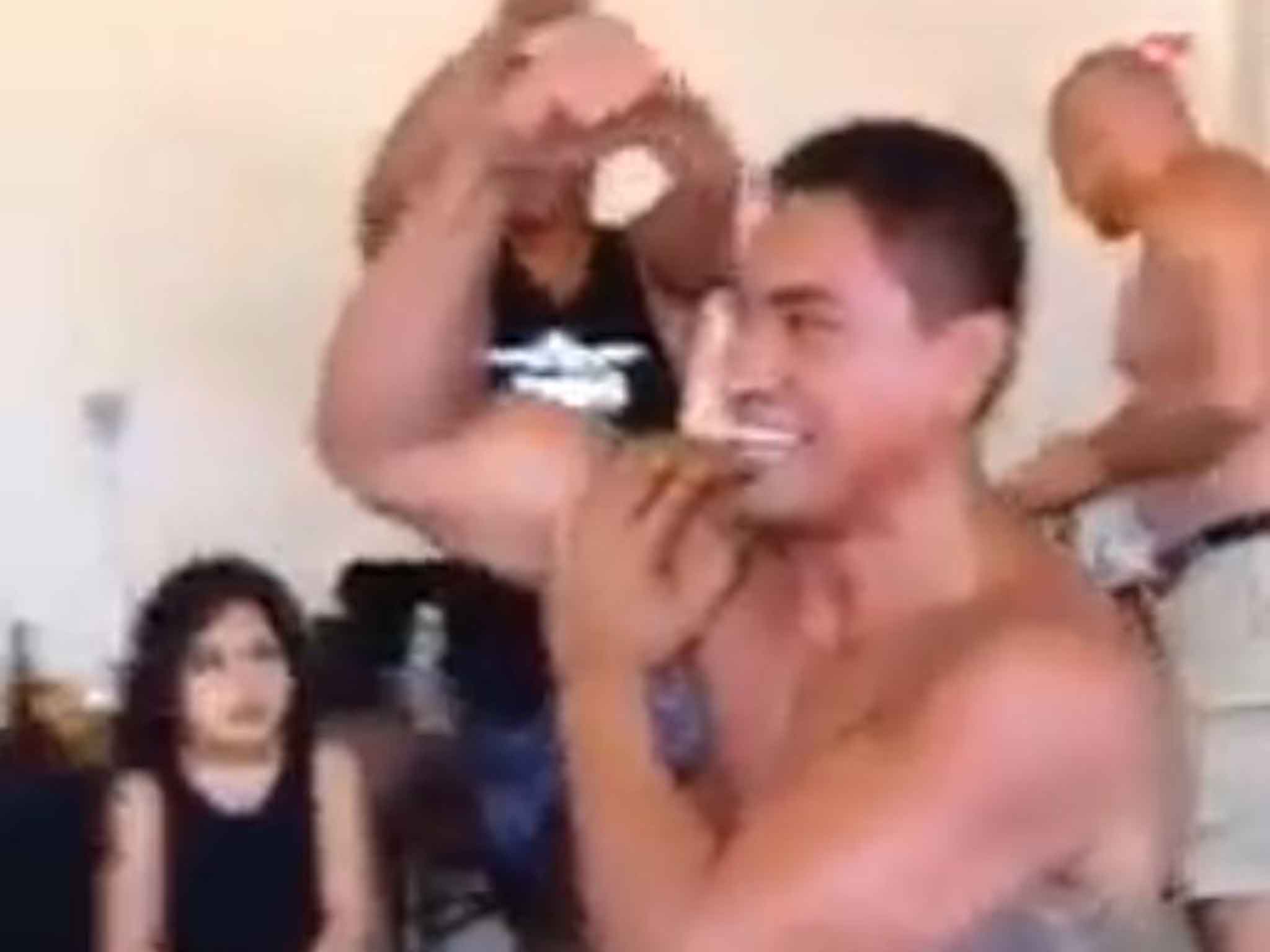 Jerry Collins performing the Haka a day before his death