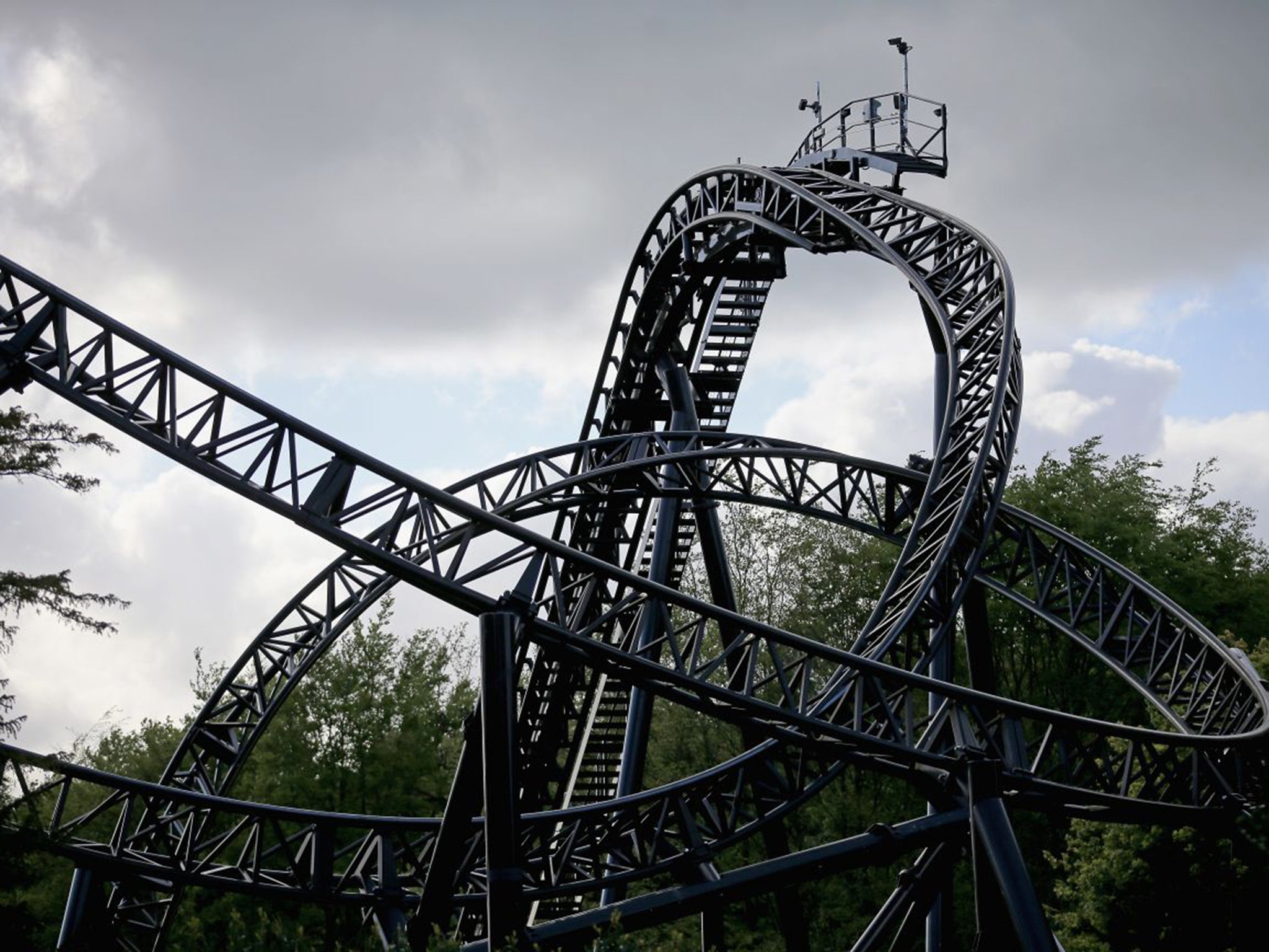 The Smiler ride at Alton Towers, where 16 people were involved in a serious crash