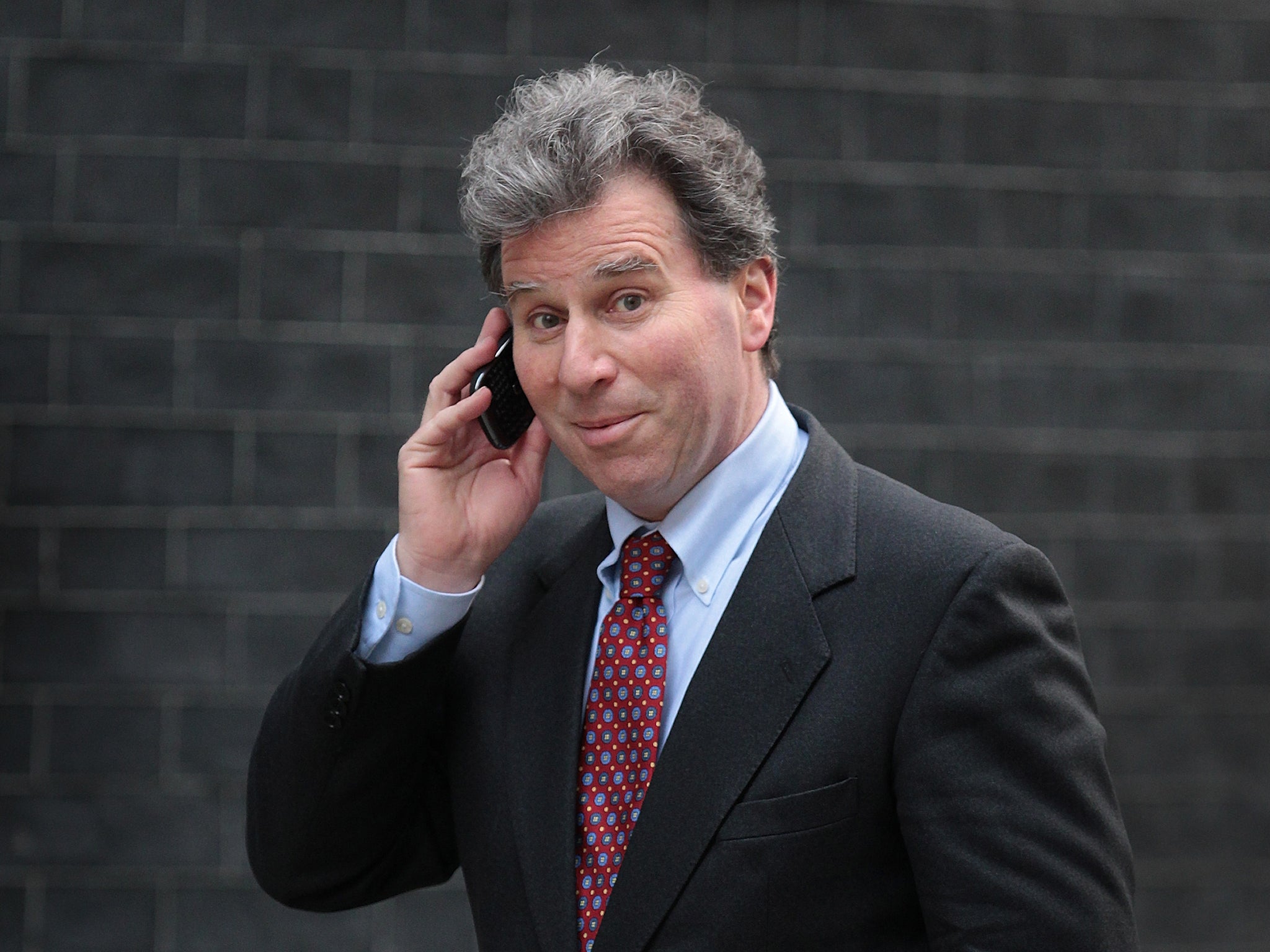 Minister for Government Policy, Oliver Letwin, outside Downing Street