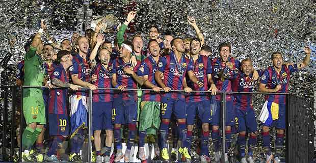 Barcelona lift the Champions League