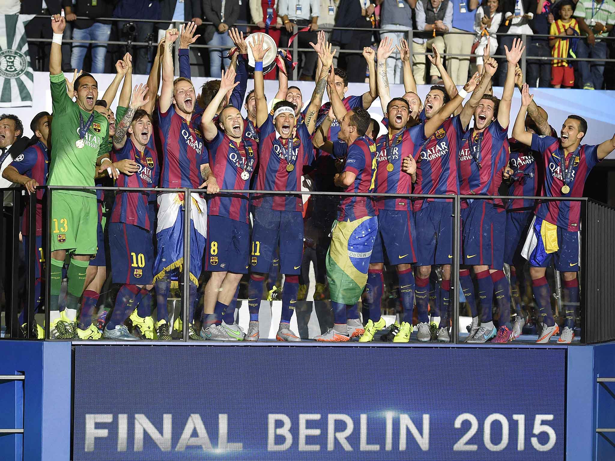 Barcelona lift the Champions League