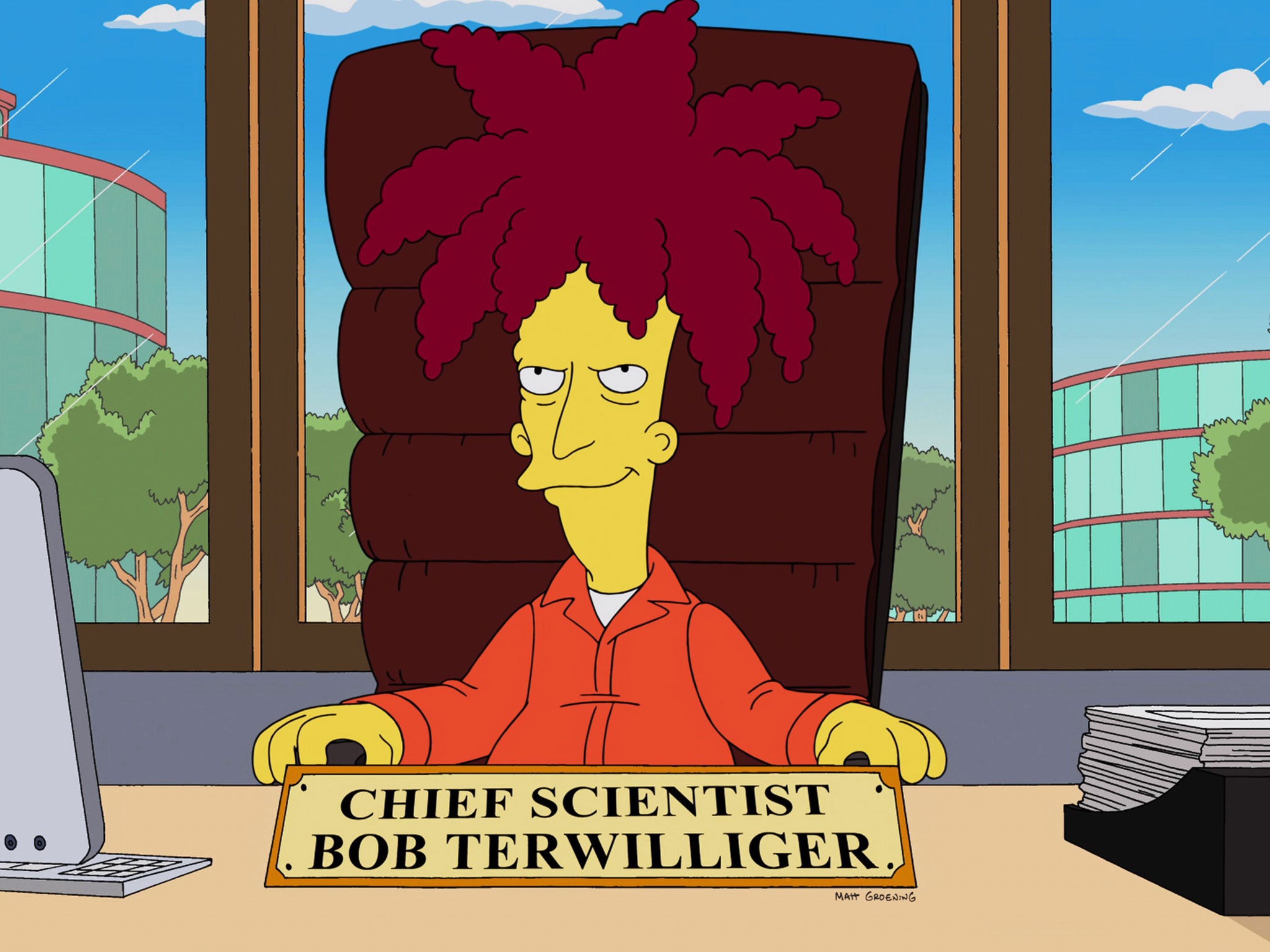 Kelsey Grammar voices criminal mastermind Sideshow Bob in The Simpsons
