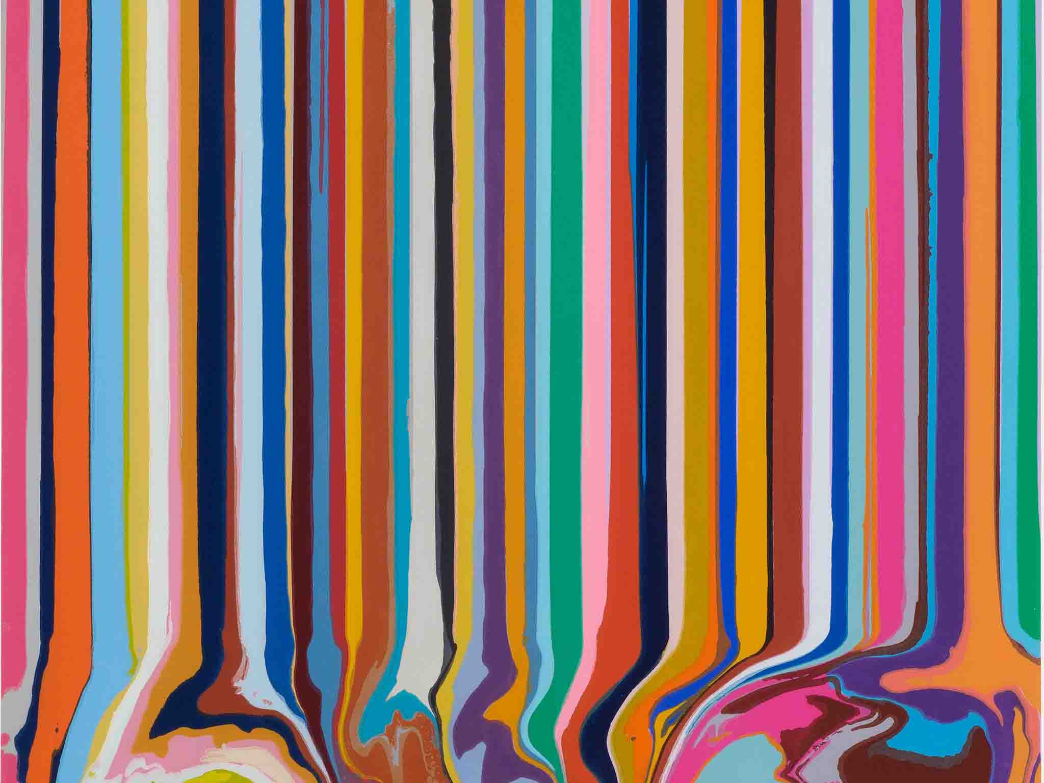 Ian Davenport’s ‘Duplex Etching Grey, Lavender’