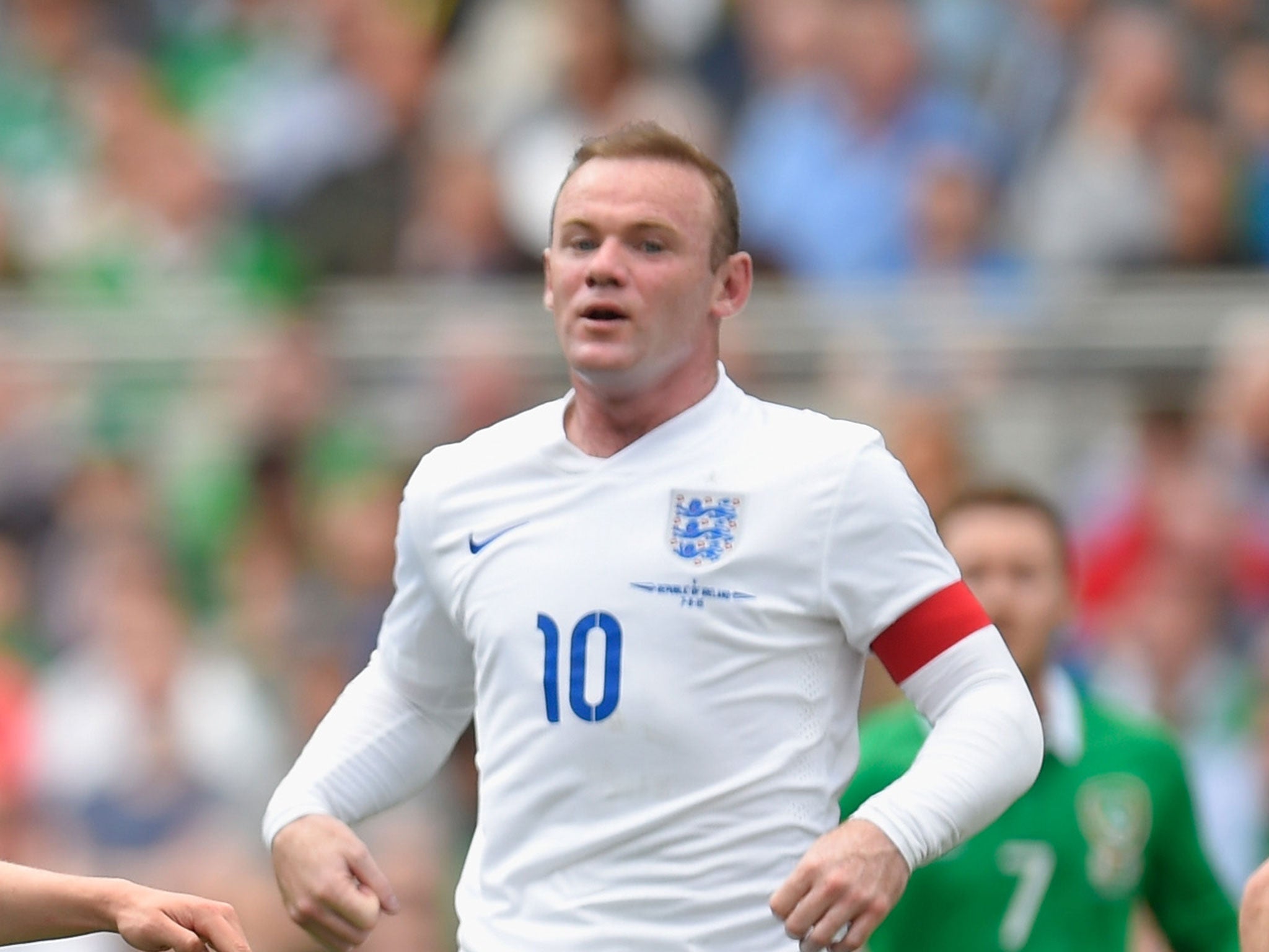 England captain Wayne Rooney endured a hard afternoon