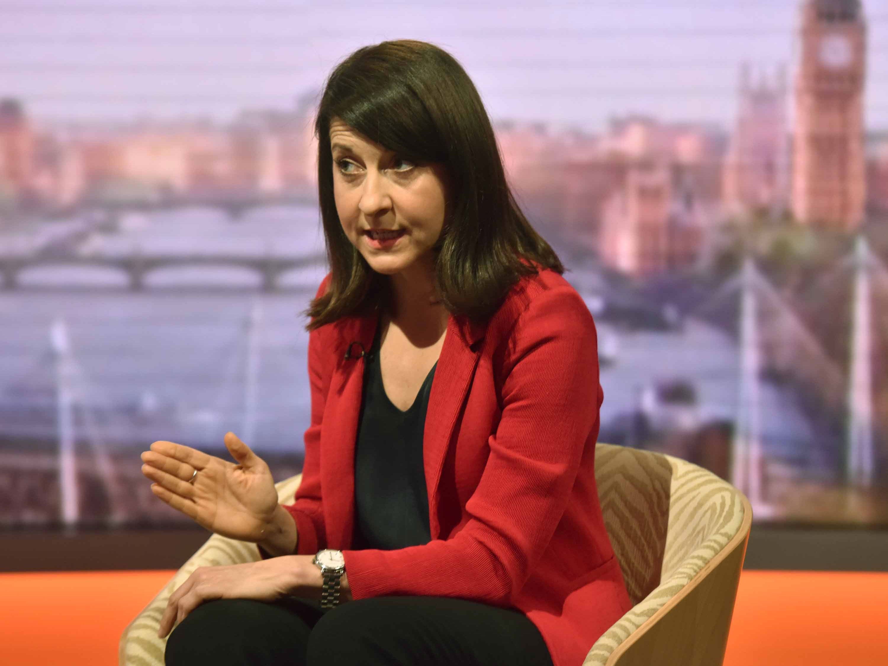 Labour leadership hopeful Liz Kendall appears on the BBC's The Andrew Marr Show