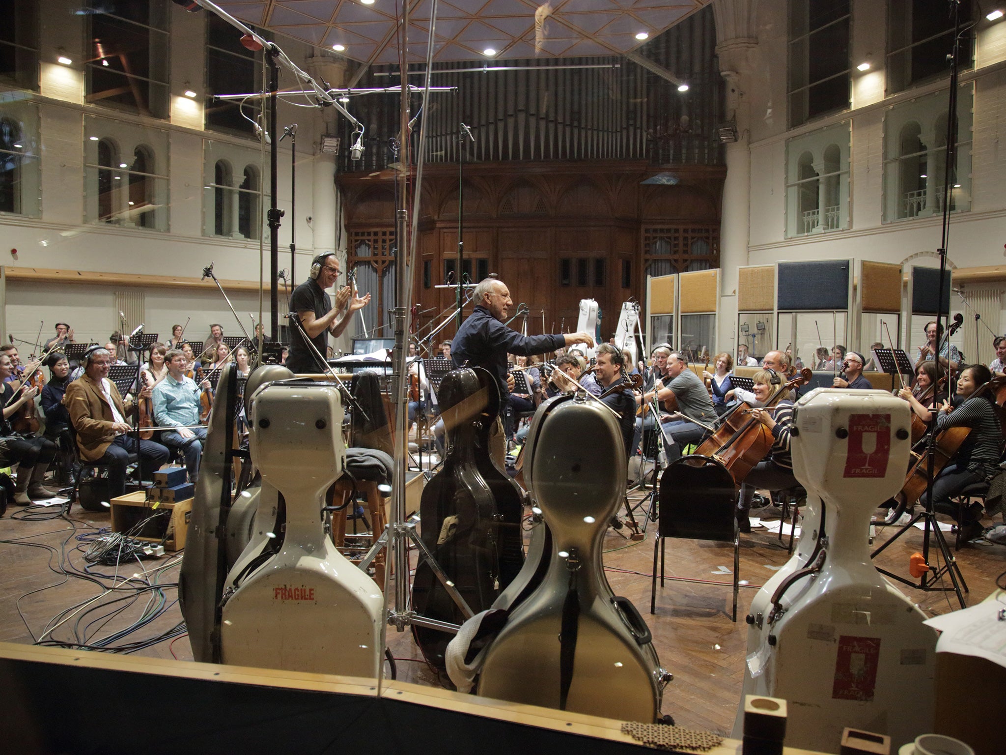 Townshend amid rehearsals for the 'Quadrophenia' classical concert at the Royal Albert Hall