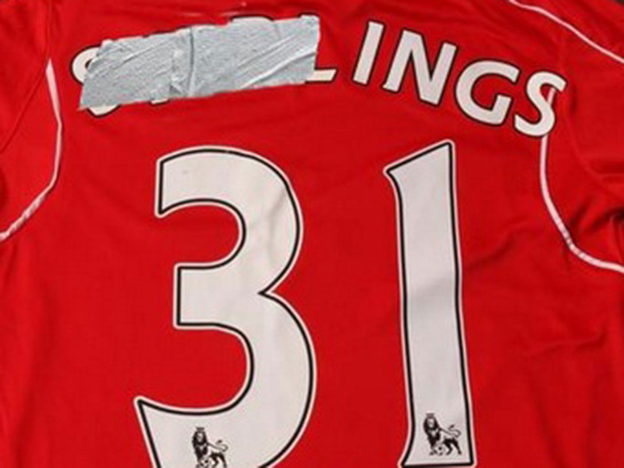 Sterling shirt morphed into an Ings one