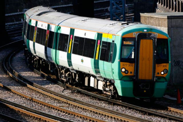 A Southern Rail train in action