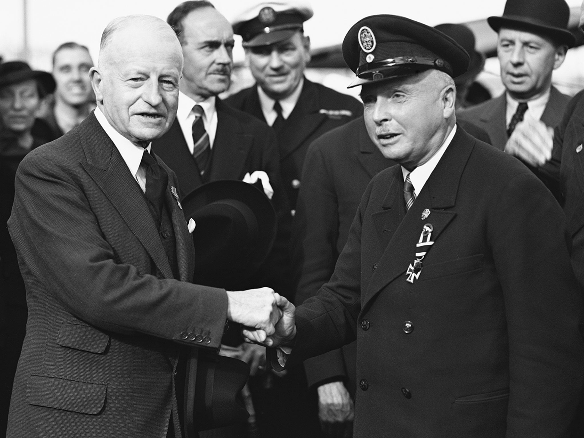 The Duke of Coburg (right) was a key member of Hitker's group of aristocratic go-betweens (Photo: Getty)