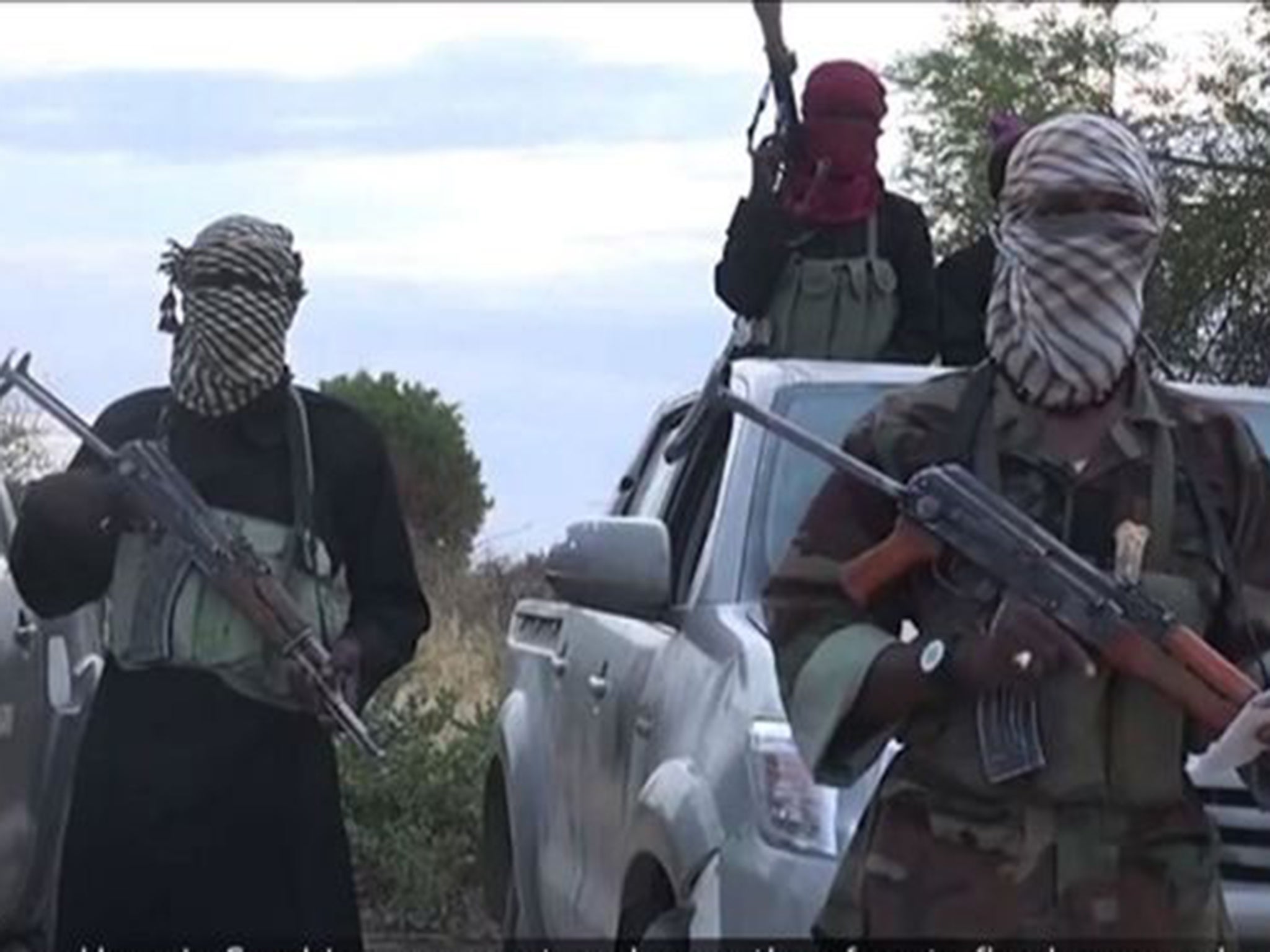 Boko Haram fighters in Nigeria in 2015