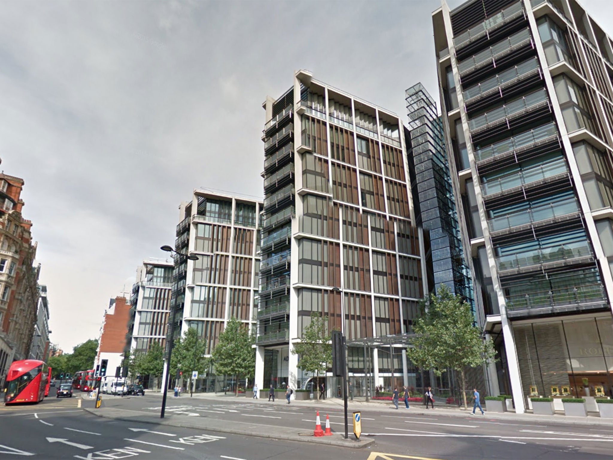 &#13;
One Hyde Park, where a flat is on sale for £75m (Google Maps )&#13;