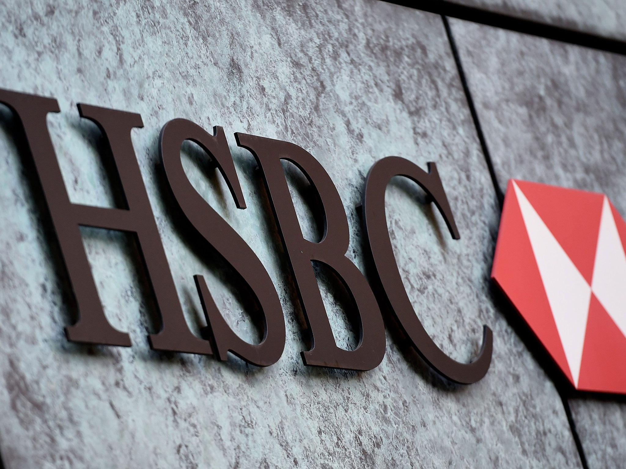 A file photograph showing a HSBC corporate logo outside a branch of the bank in central London, England, 09 February 2015