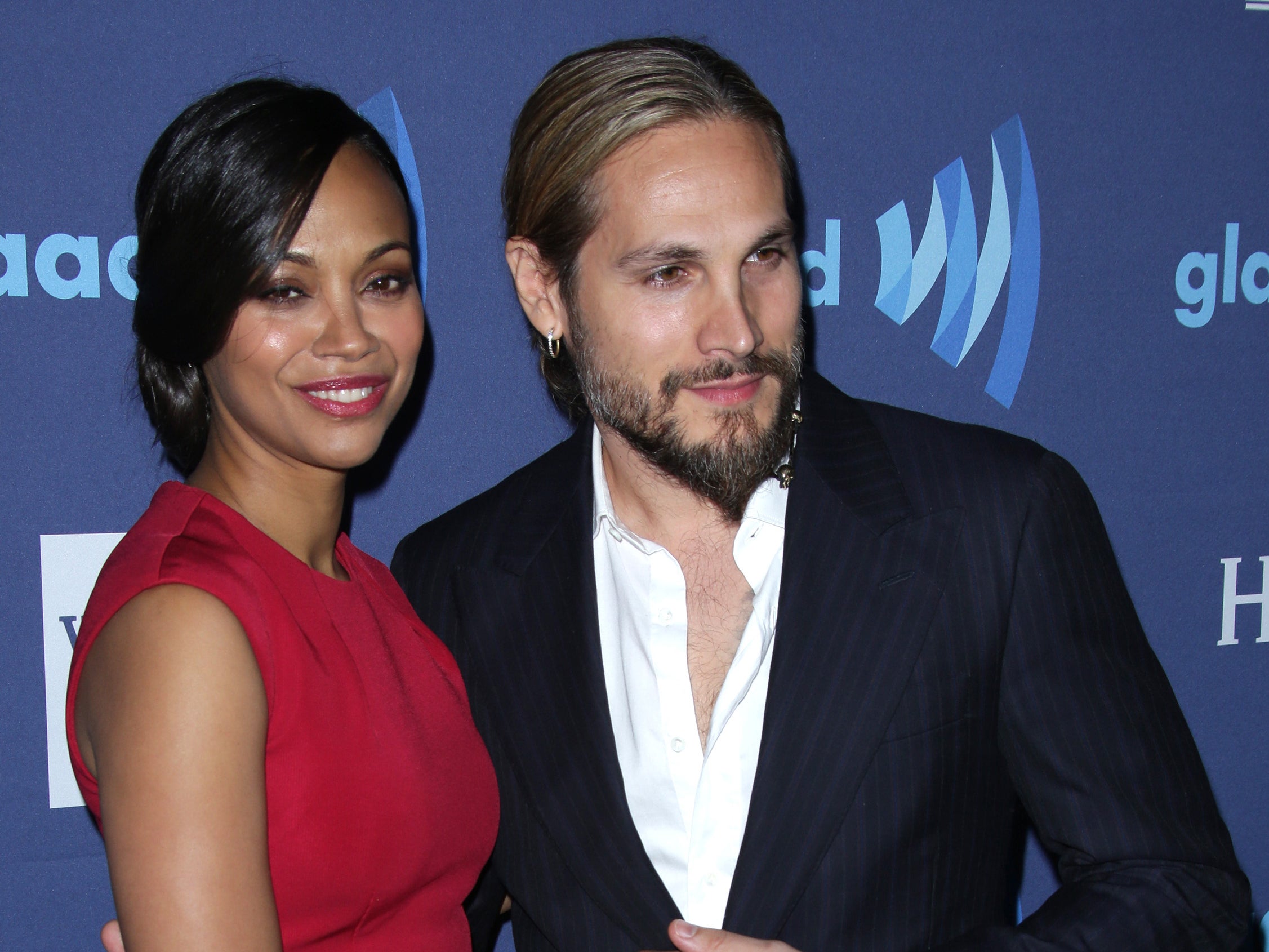 Zoe Saldana and Marco Perego