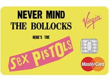 Virgin Money have launched a range of exclusive Sex Pistols credit cards
