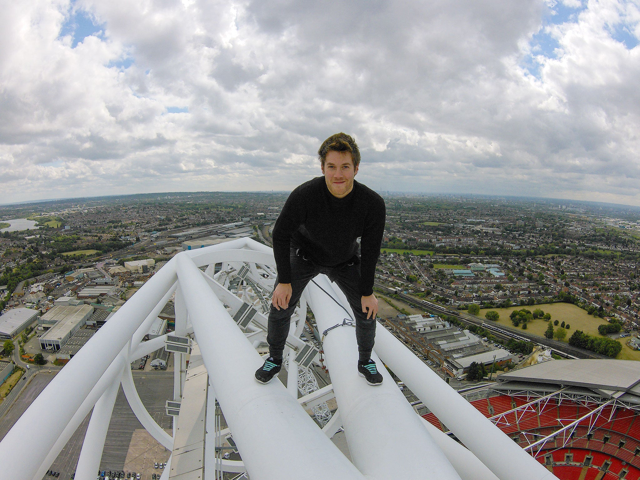 “It's such an iconic landmark. I've stood on the top of buildings and structures all over the world but I've never felt more on top of the world than on the top of Wembley arch today”