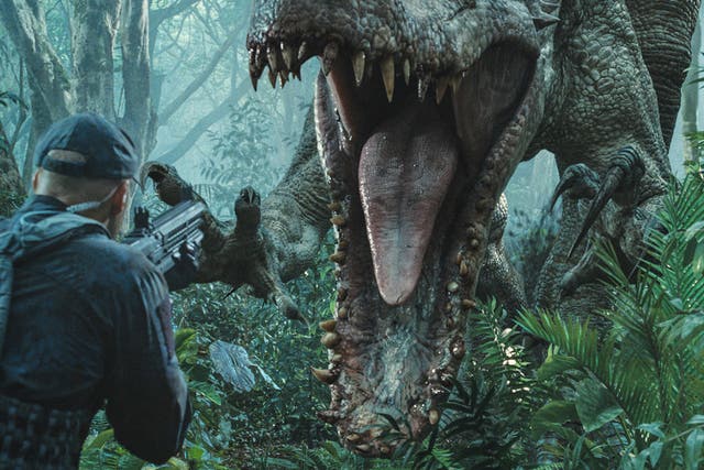 A scene from 'Jurassic World', released this week