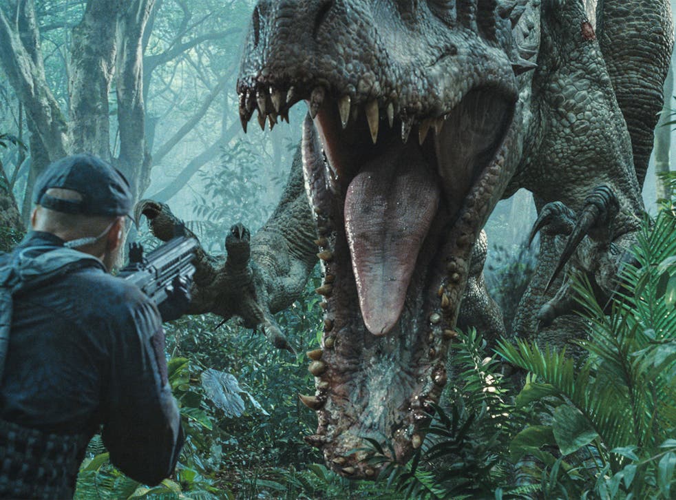 A scene from 'Jurassic World', released this week