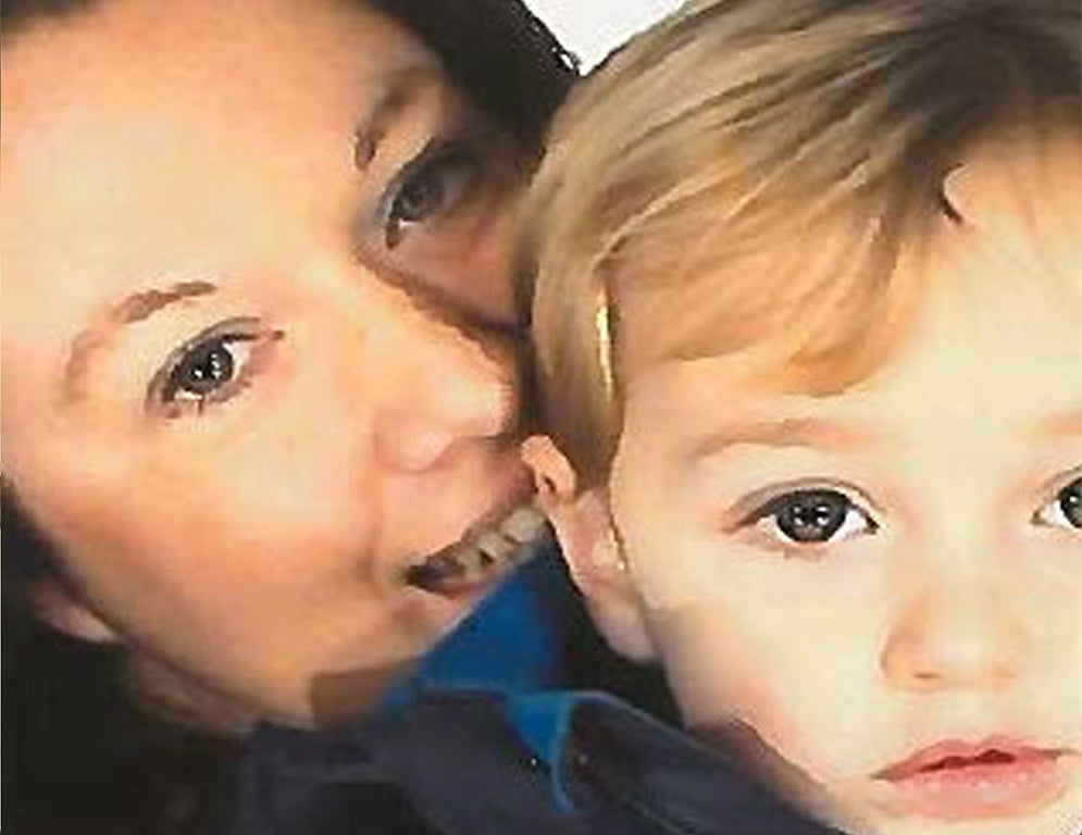 Rebecca Minnock and her three-year-old son Ethan