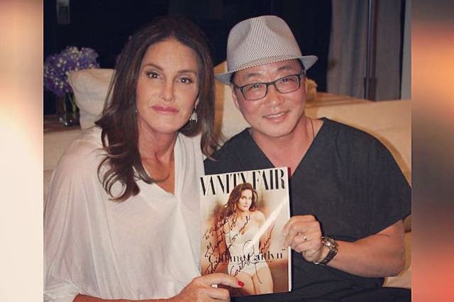 Caitlyn Jenner posed with her surgeon Dr Harrison Lee