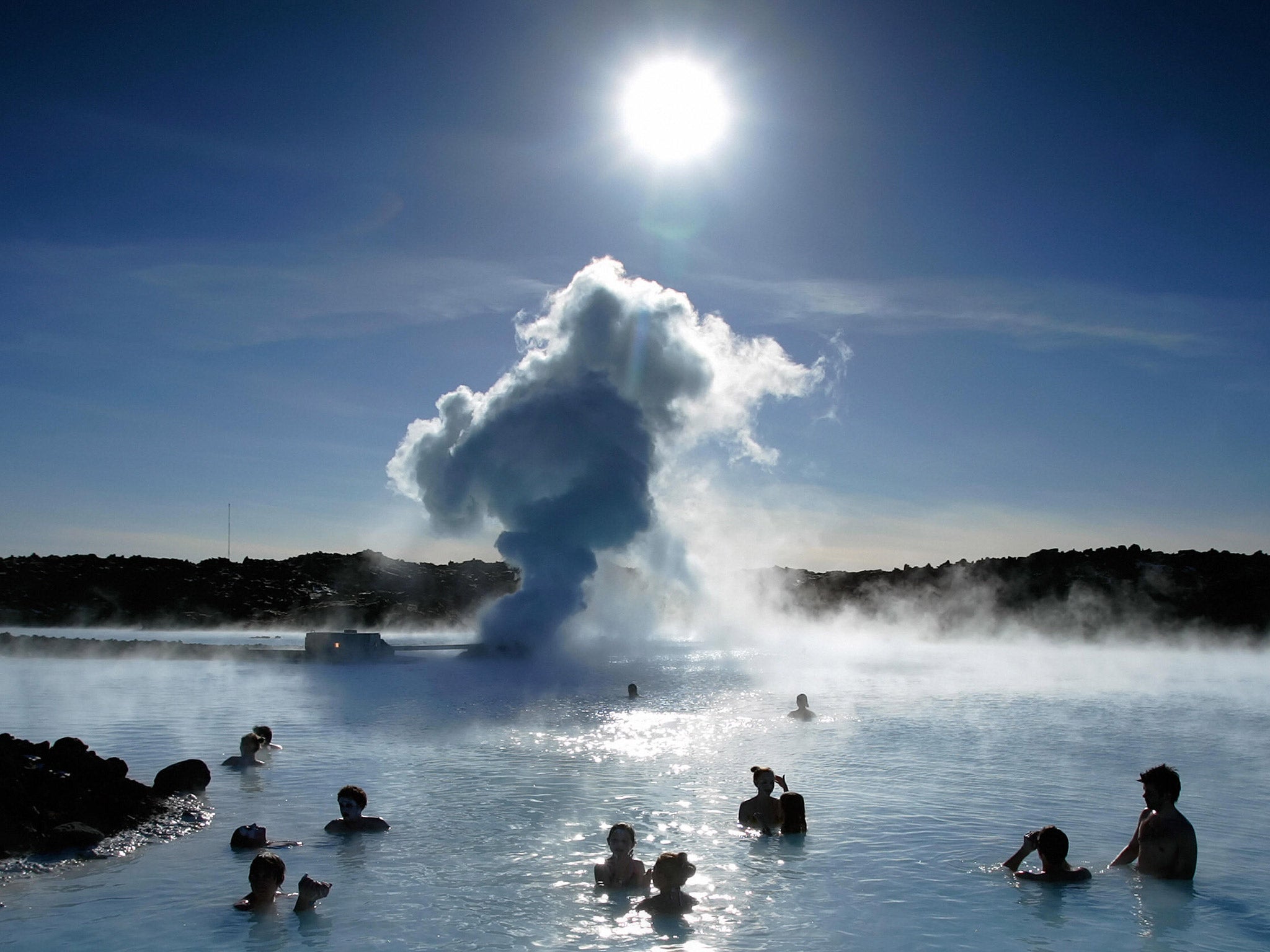 The Blue Lagoon, one of Iceland's most popular tourist destinations