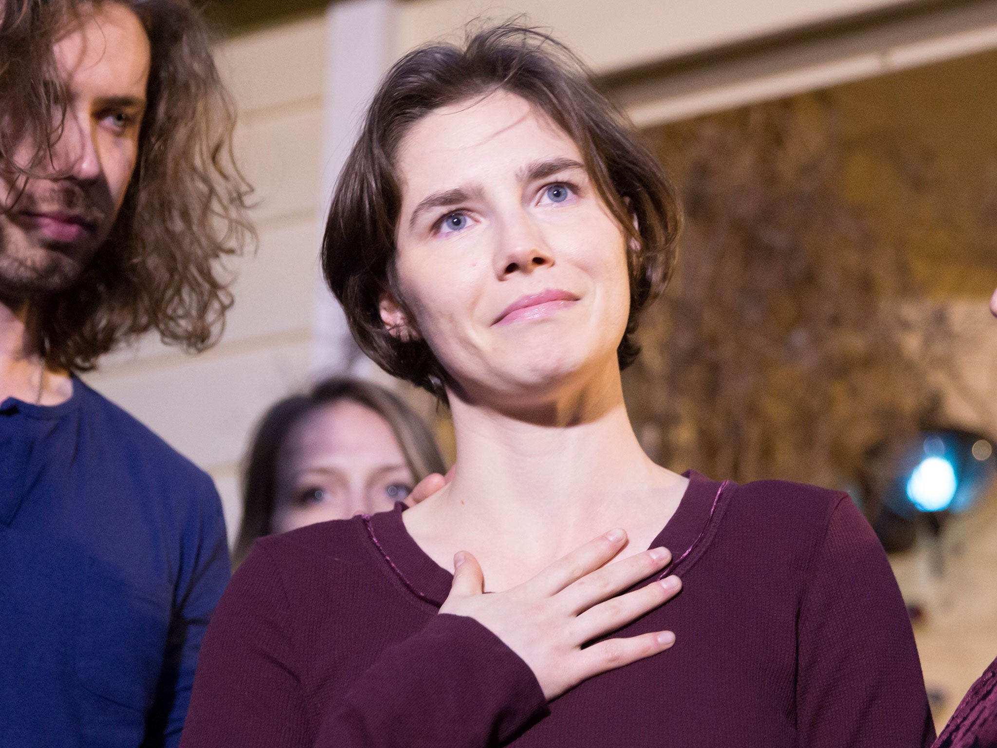 Amanda Knox at the time of her acquittal in 2015
