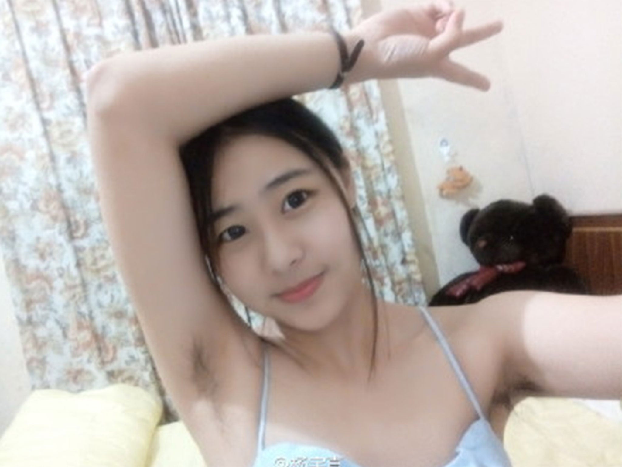 Asian hairy armpit girl