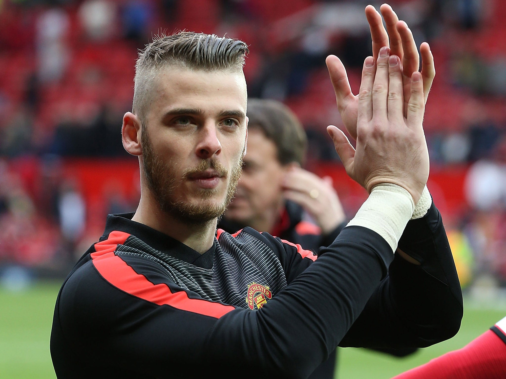 David De Gea appears to be staying at Manchester United