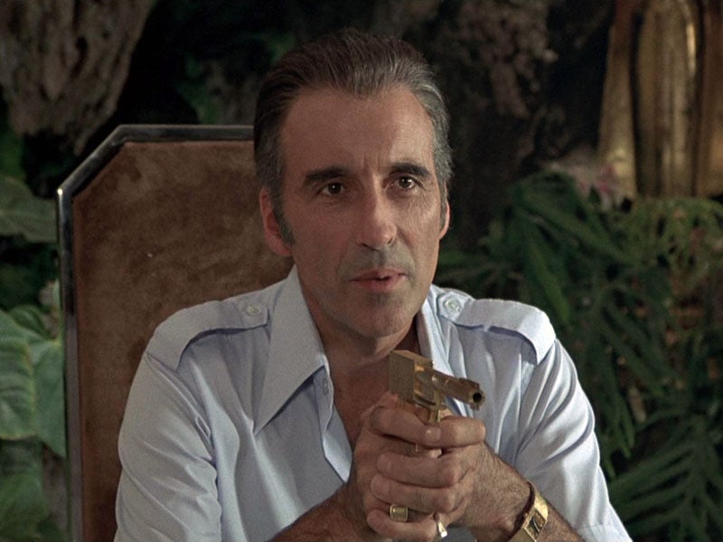 As Scaramanga in Man With The Golden Gun