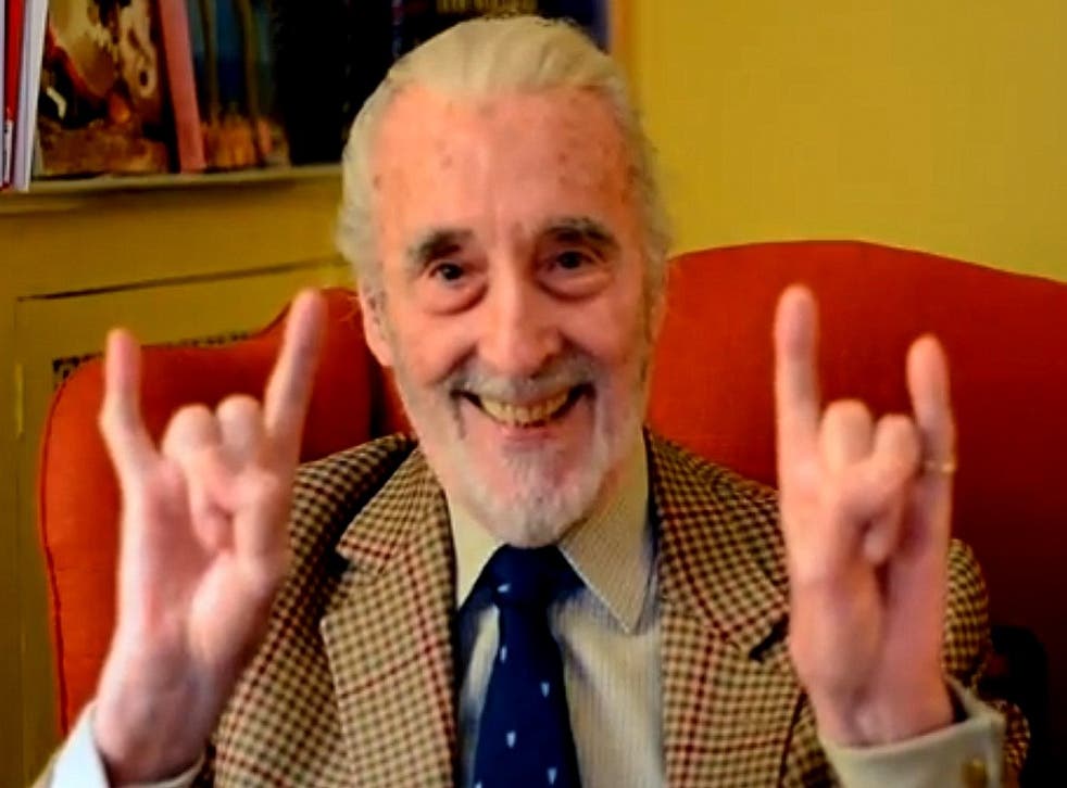 17 times Christopher Lee was the spirit of metal
