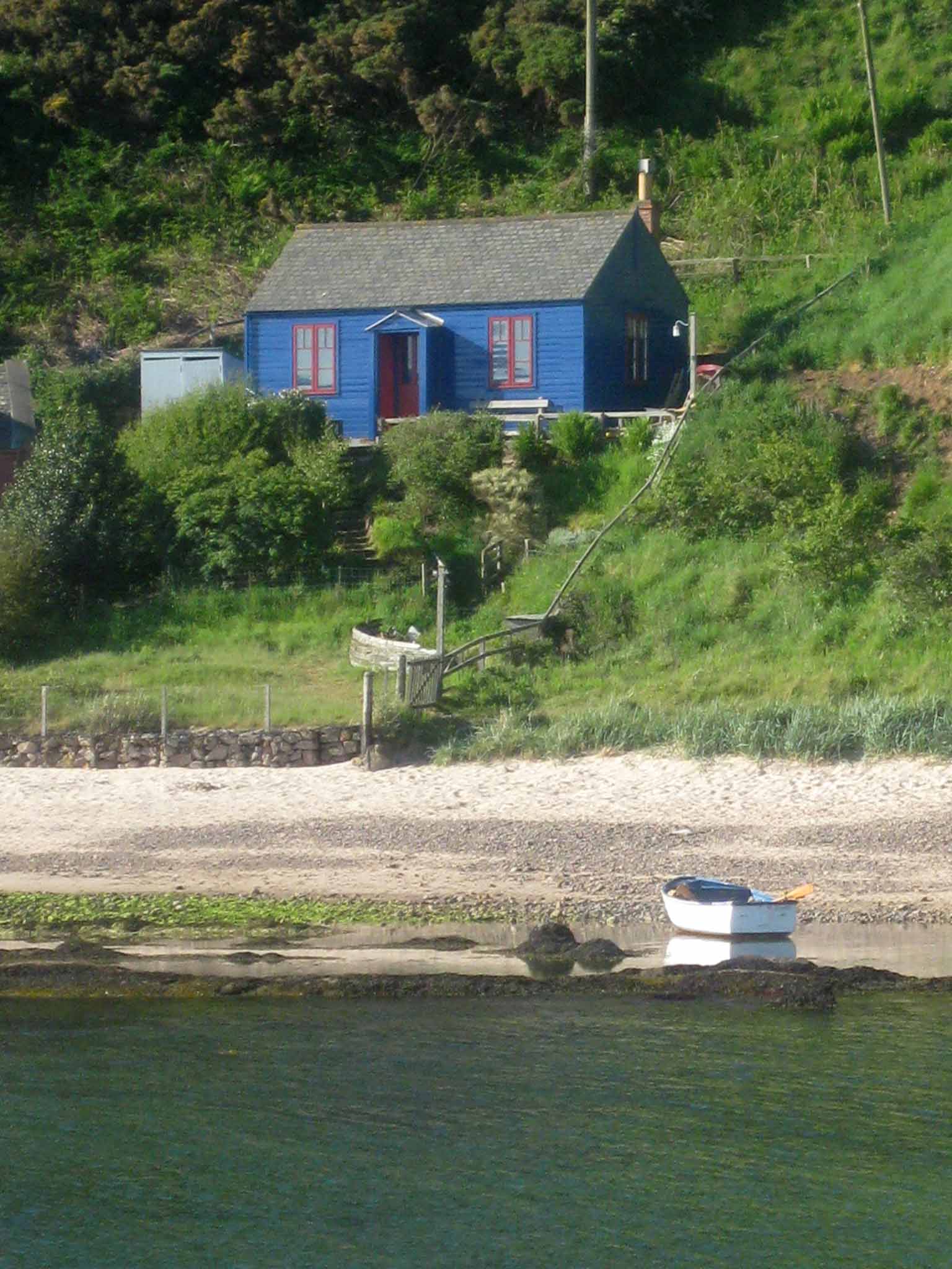 Blue Cabin by the Sea